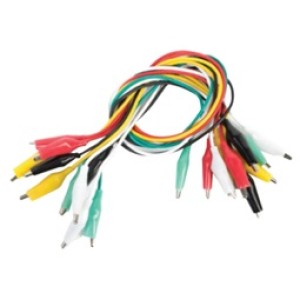 Insulated Crocodile Set of 5 Cables 3A XJ-K018B Medium INSULATED CROCODILE Onetrade